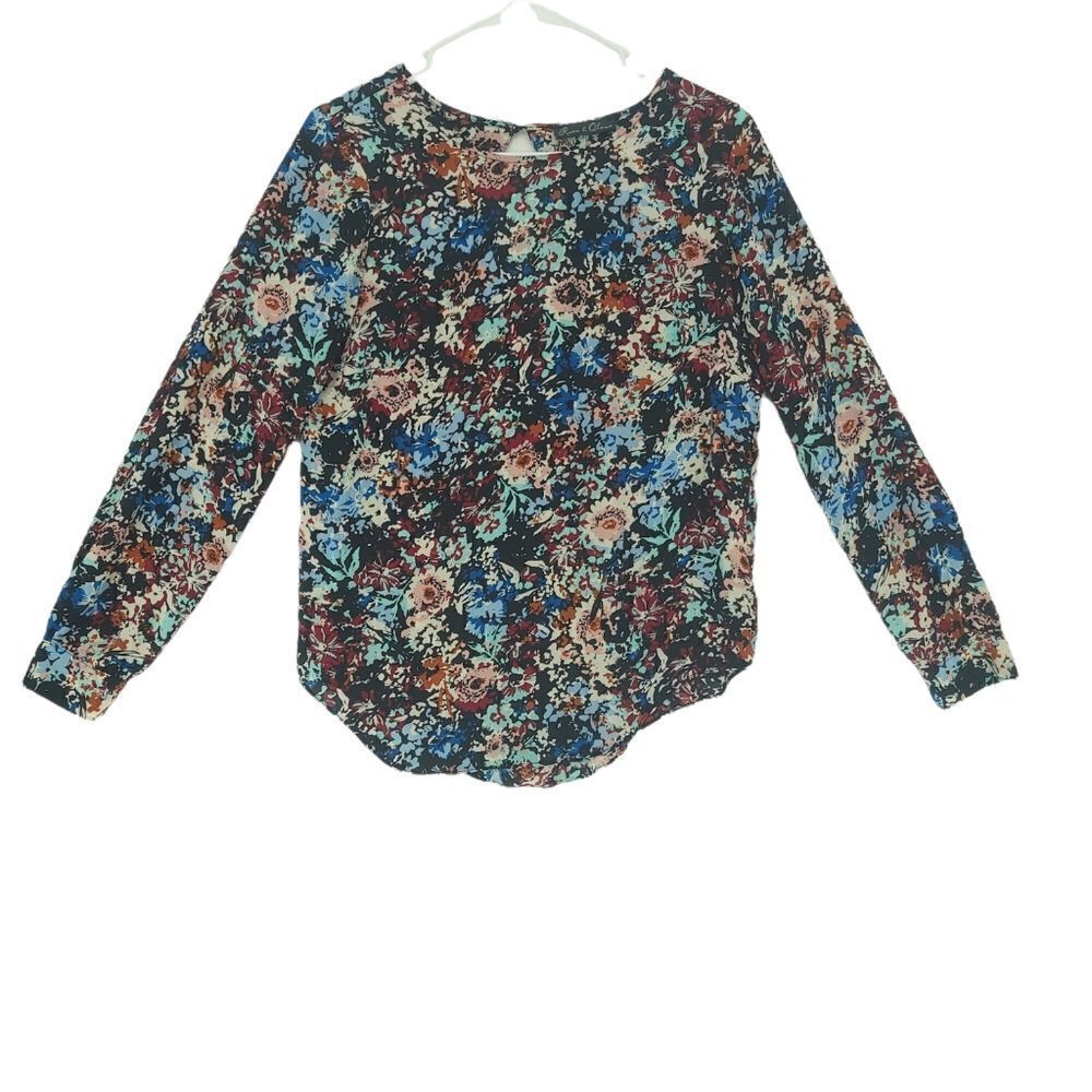 Rose & Olive Small Floral Chiffon Blouse